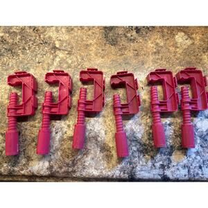 Vintage 1967 Hot Wheels Mattel Universal Track Clamp Red Line Era Lot of 6